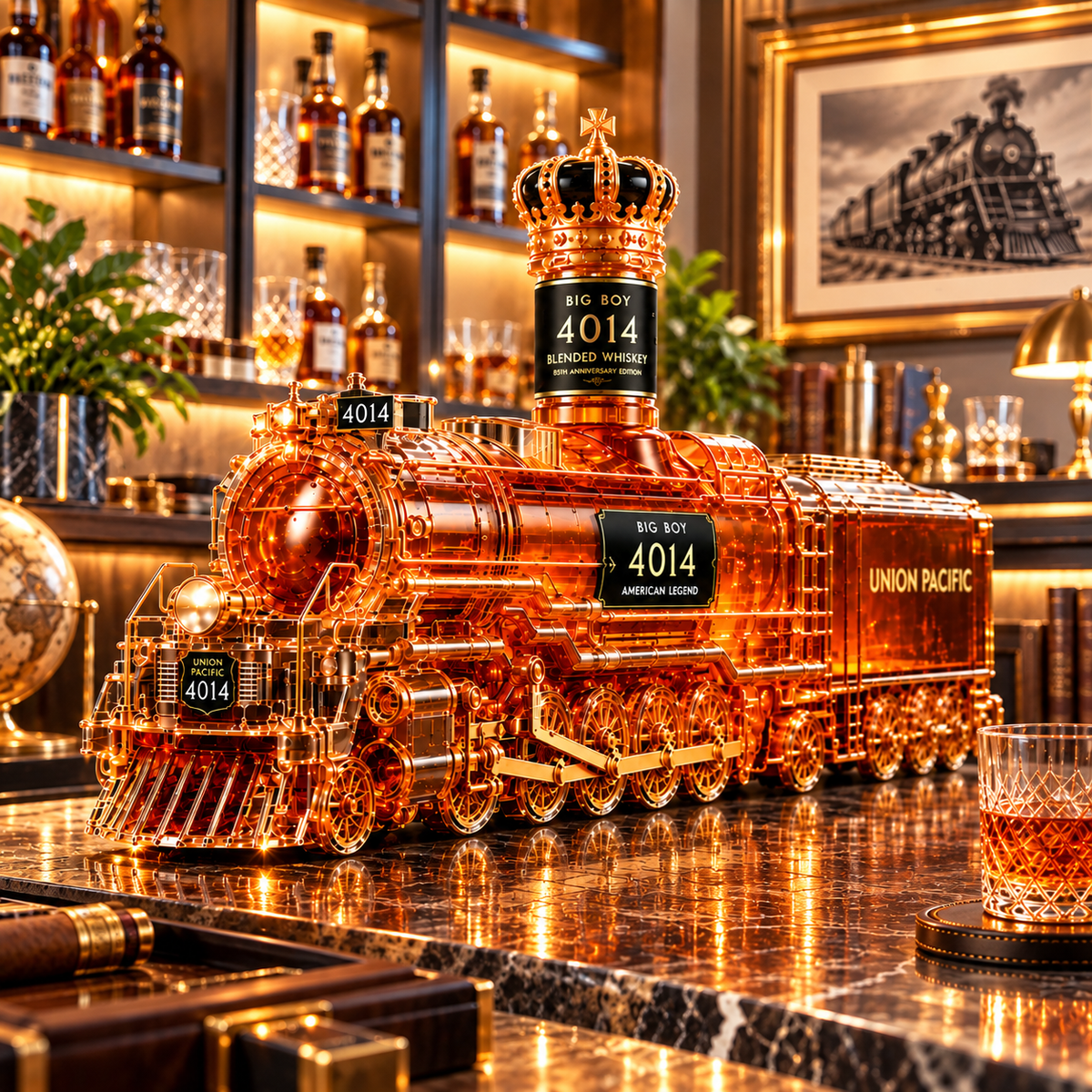Big Boy 4014 85th Anniversary Whiskey Decanter