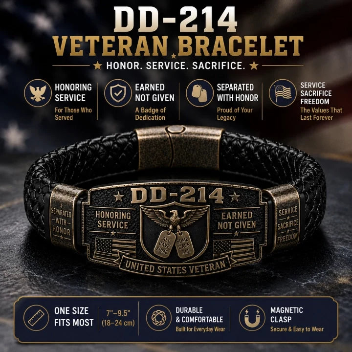 DD-214 Veteran Honor Bracelet