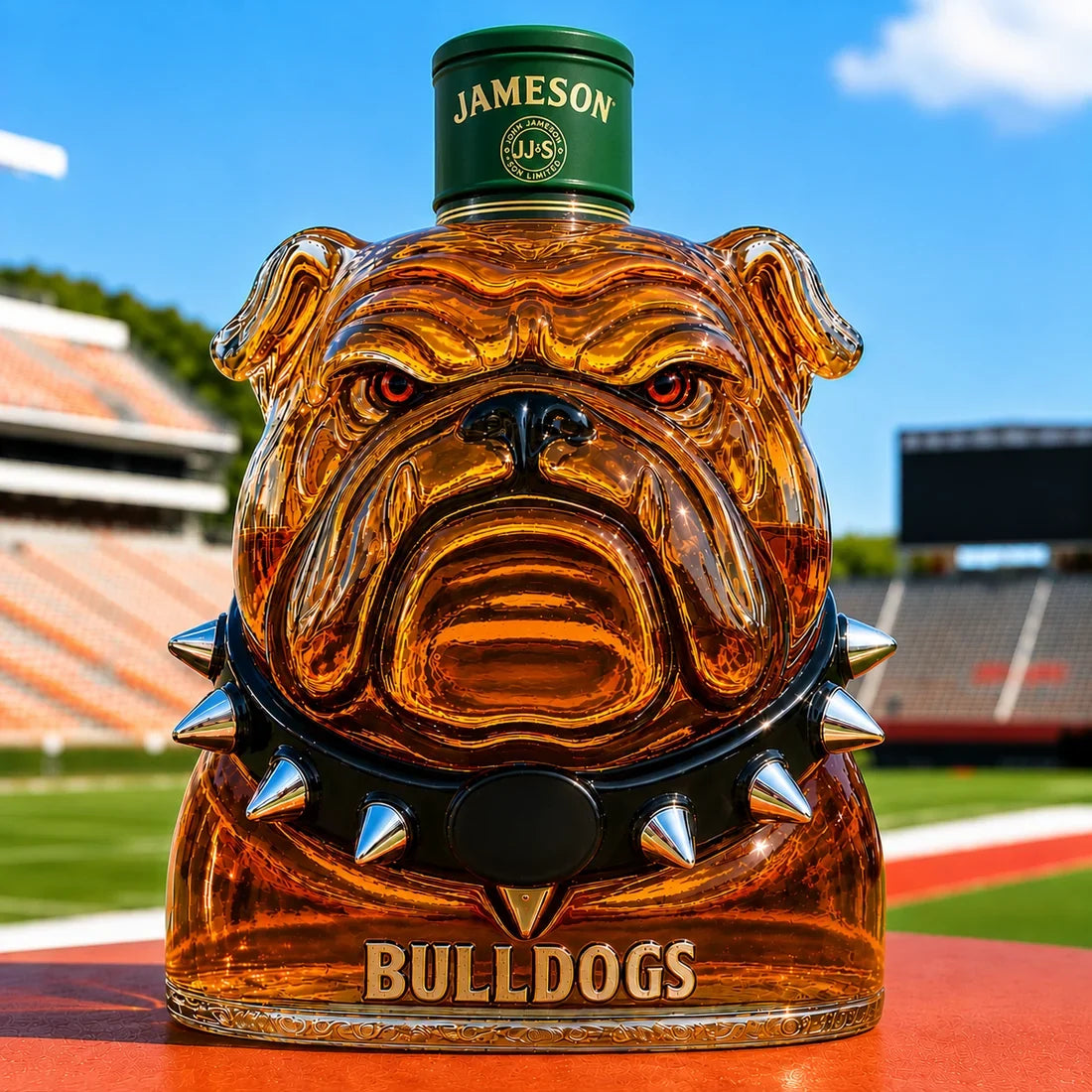 Bulldogs Whisky Bottle