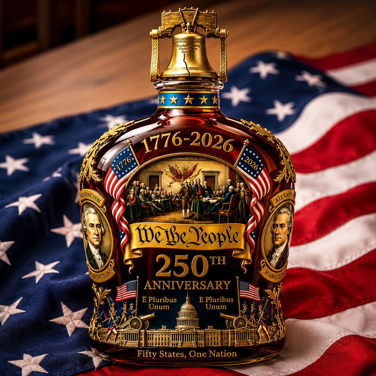 U.S. 250th Anniversary Commemorative Whiskey Decanter