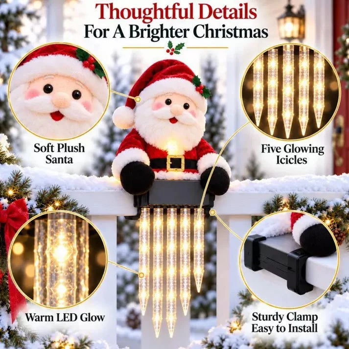 WinterGlow Snowman Icicle Light Decor