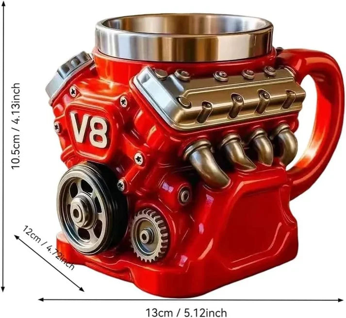 Engine V8 Stainless Steel Mug