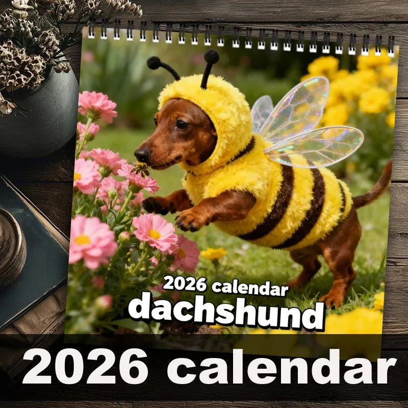 2026 Dachshund Wall Calendar