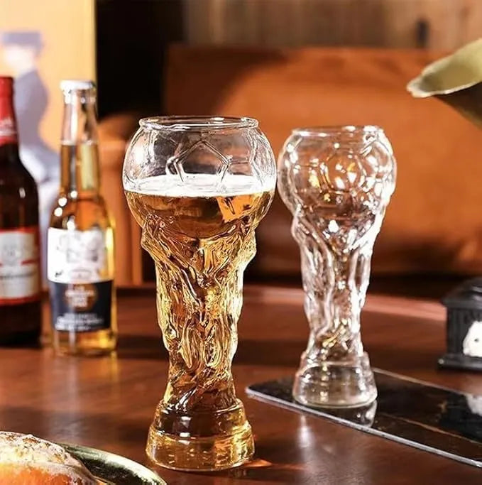 Football Trophy Beer Glass