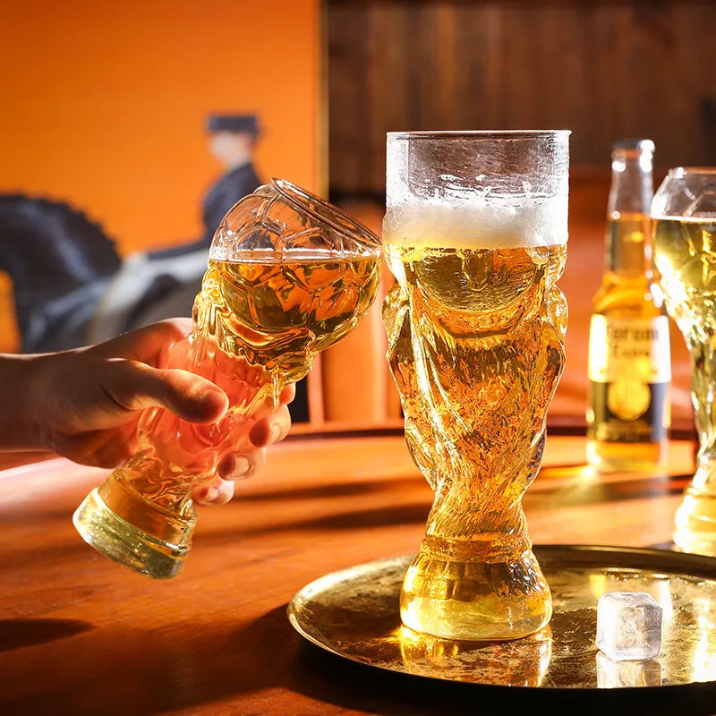Football Trophy Beer Glass
