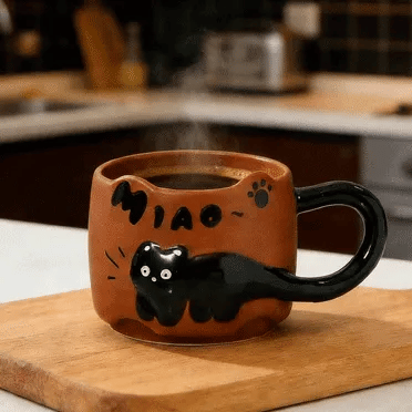 Playful cat coffee Mugs