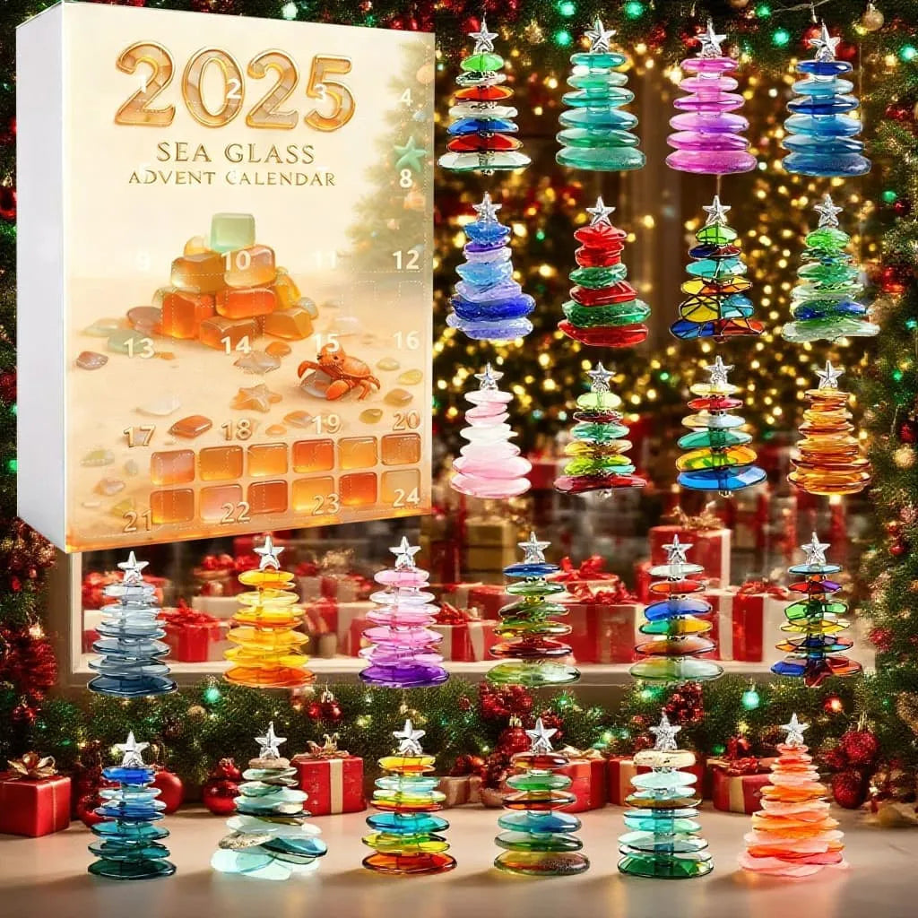 Sea Glass Christmas Tree Advent Calendar