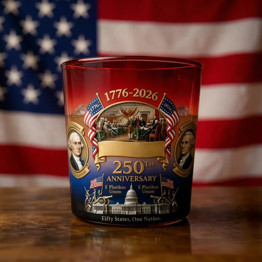 America 250th Anniversary Heritage Whiskey Glass (1776–2026)