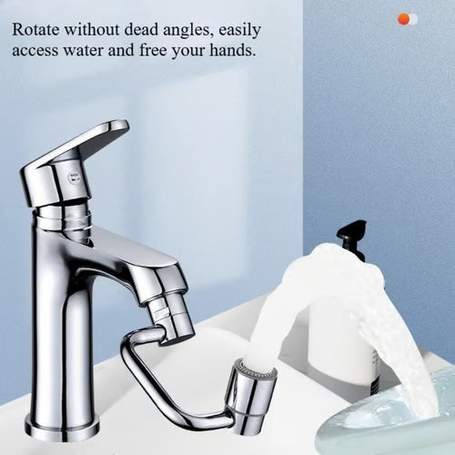 Universal Rotatable Sink Faucet Aerator Extension – 1440° Swivel
