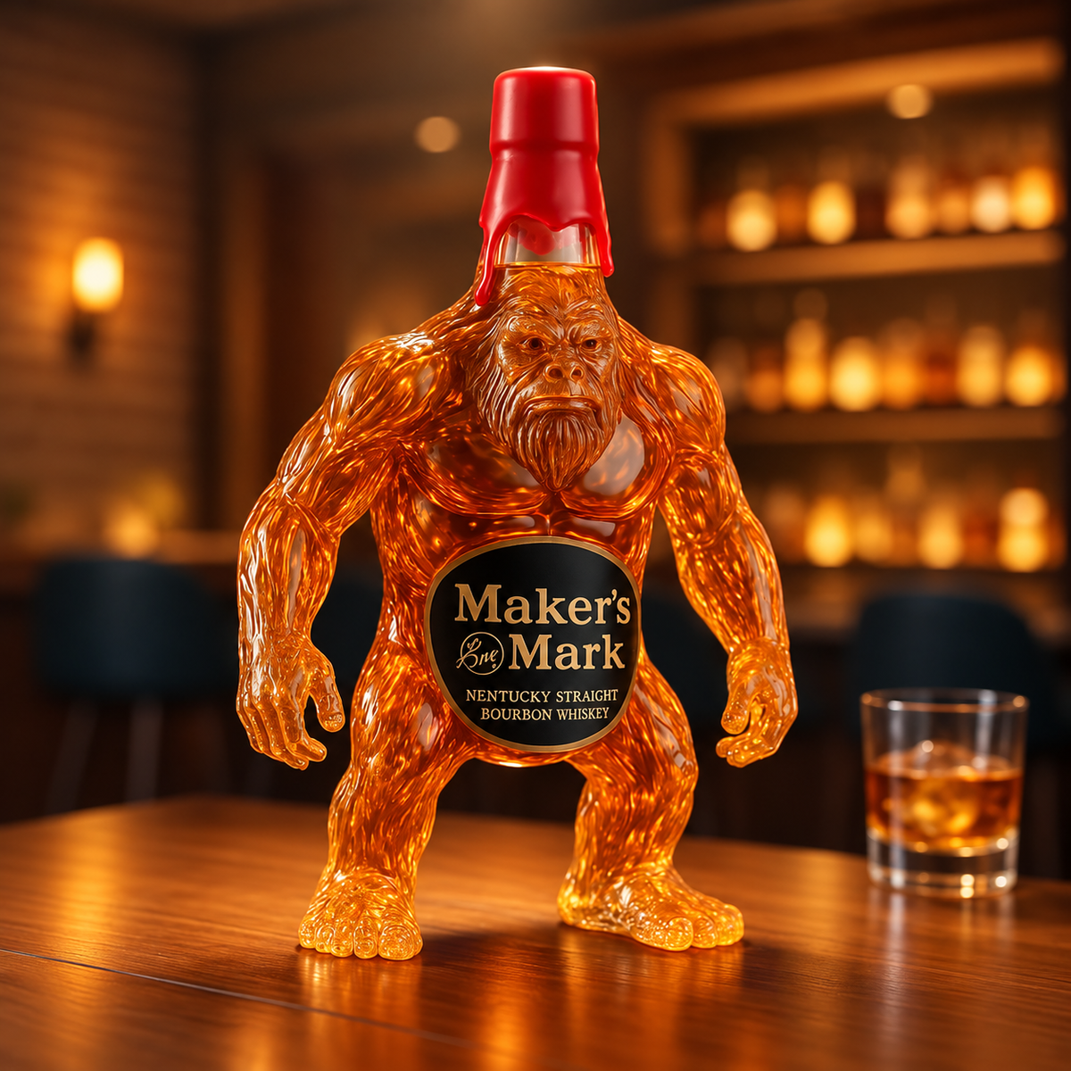 Bigfoot Whiskey Bottle