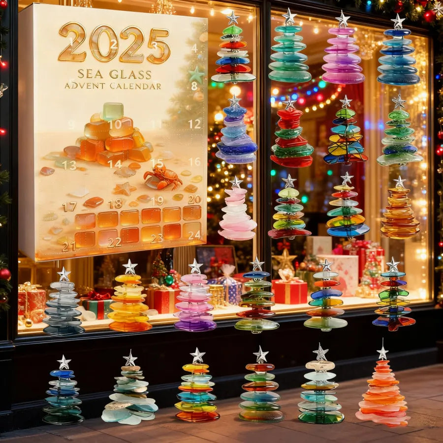 Sea Glass Christmas Tree Advent Calendar