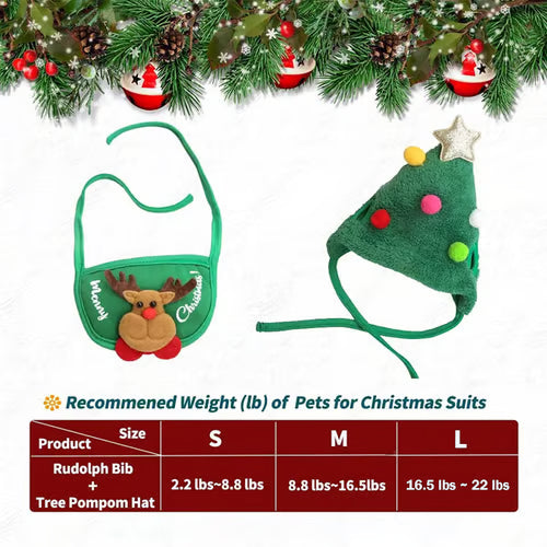 Adorable Christmas Tree Pom-Pom Hat