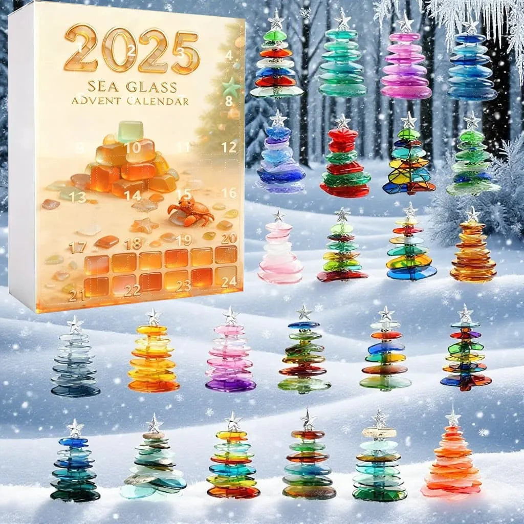 Sea Glass Christmas Tree Advent Calendar