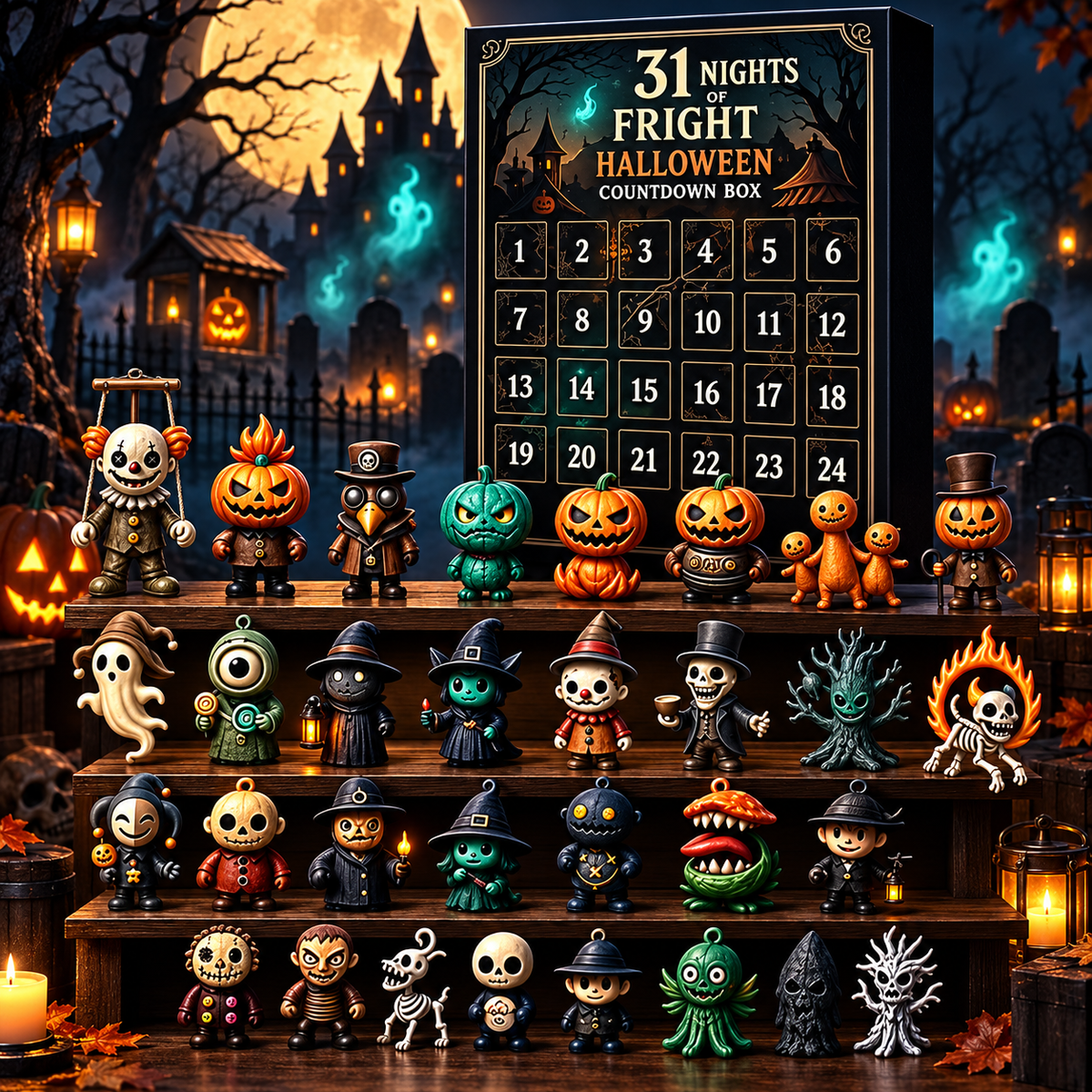 Halloween Surprise Figurine Advent Calendar