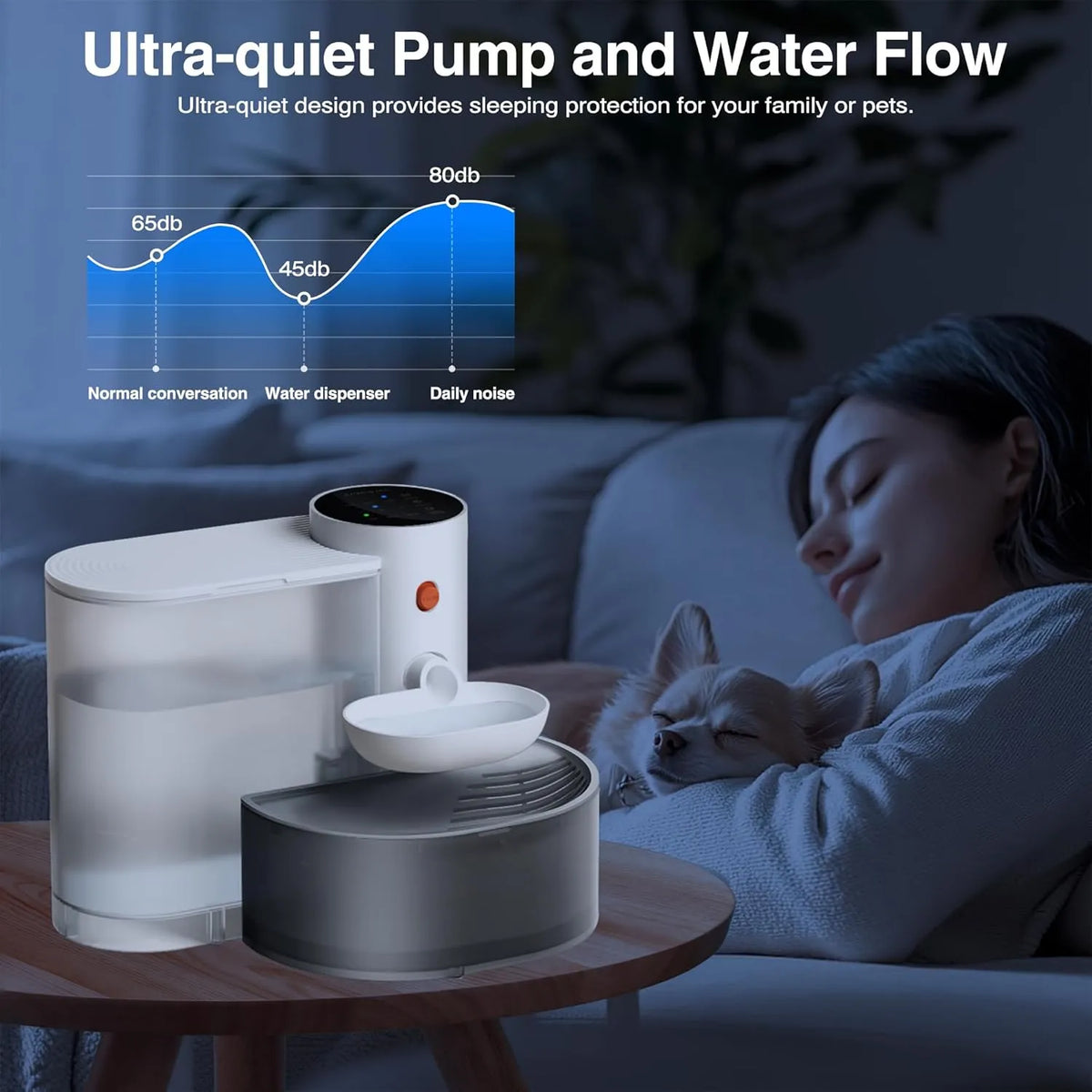 No-Filter Wireless Smart Pet Water Fountain