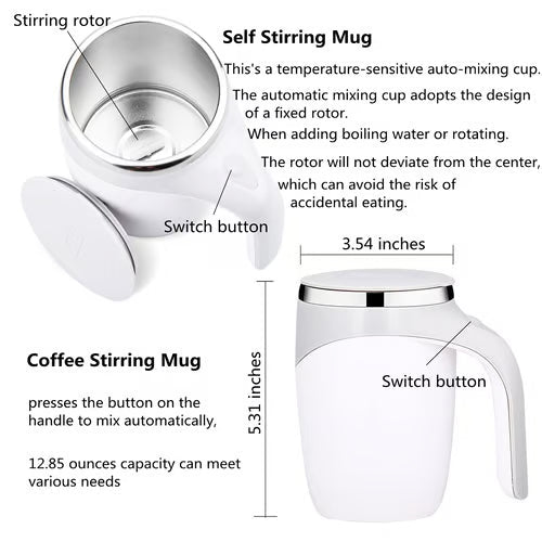 Automatic Magnetic Stirring Coffee Mug