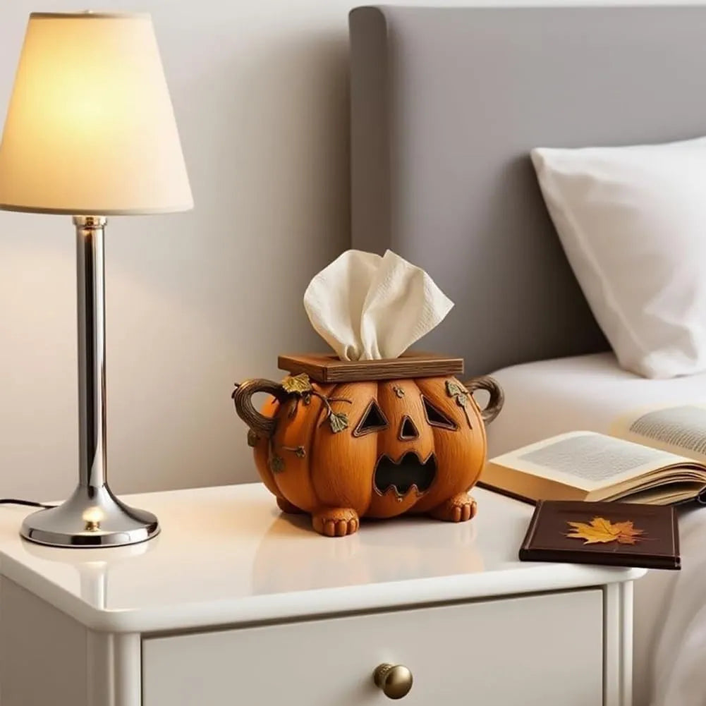 Halloween Pumpkin Tissue Box Holder
