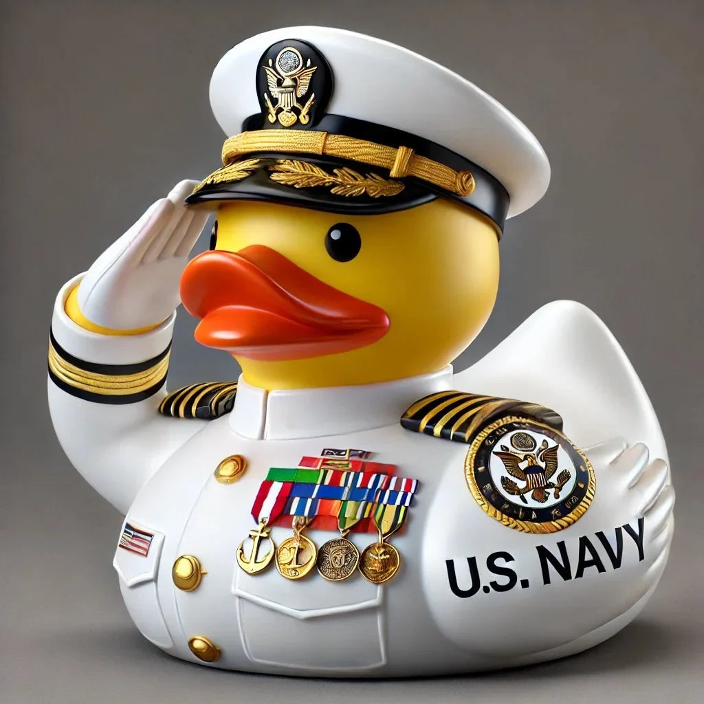 Handmade Veteran Tribute Duck