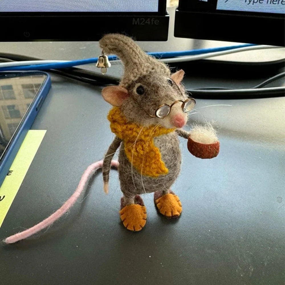 Handmade Cute Needle Felted Mouse