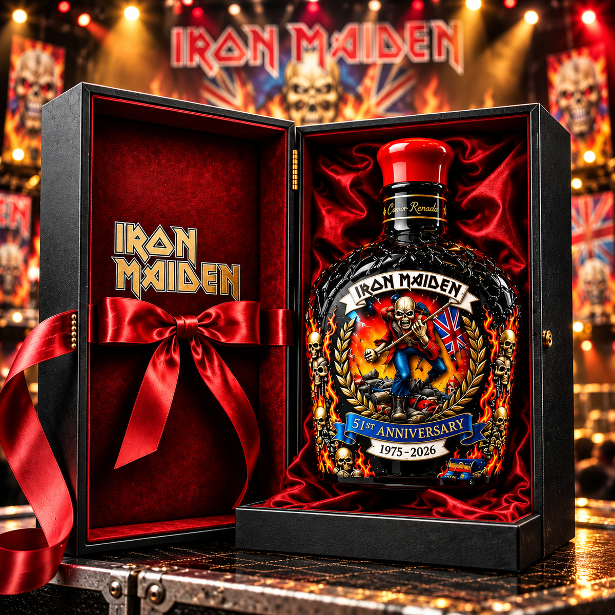 Iron Maiden 51st Anniversary 1975-2026 Whiskey Bottle