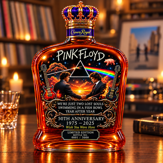 Pink Floyd – “Wish You Were Here” 50th Anniversary Collector’s Whiskey Bottle