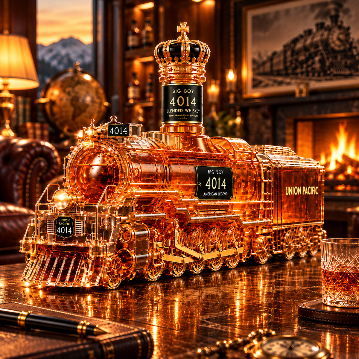 Big Boy 4014 85th Anniversary Whiskey Decanter