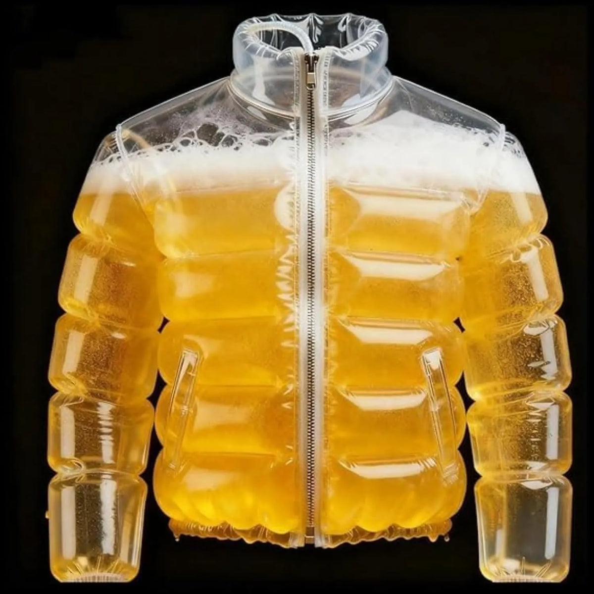 Transparent Beer Filled Jacket
