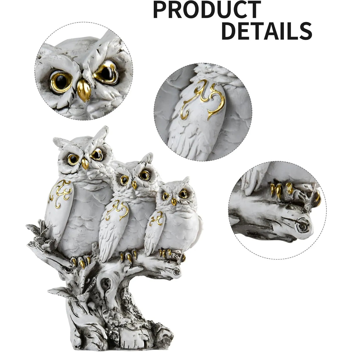 Owl Statue Resin Ornament