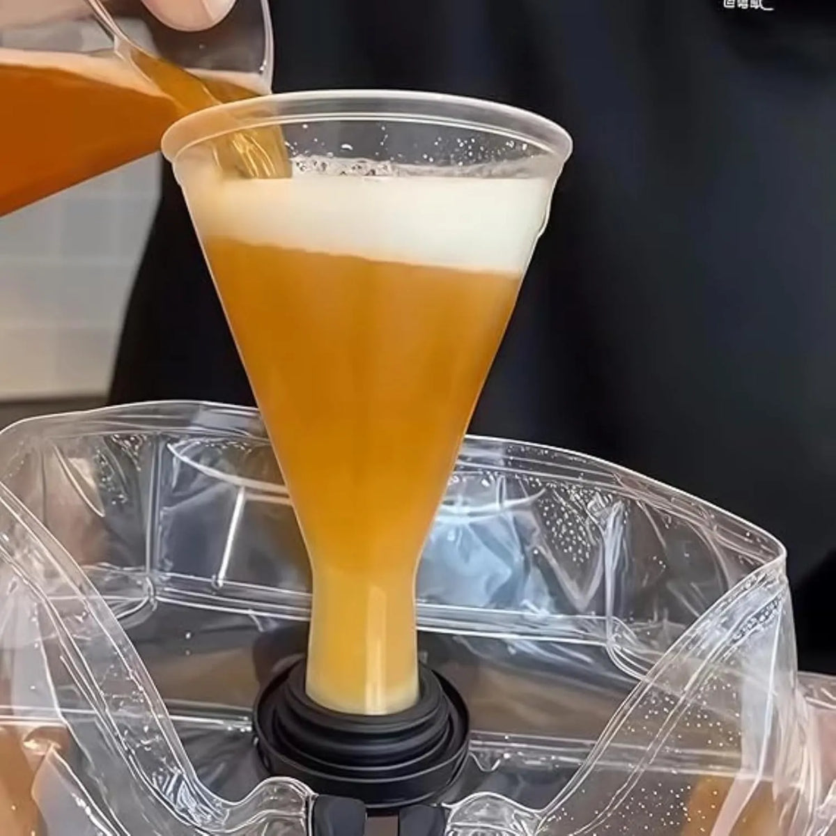 Transparent Beer Filled Jacket