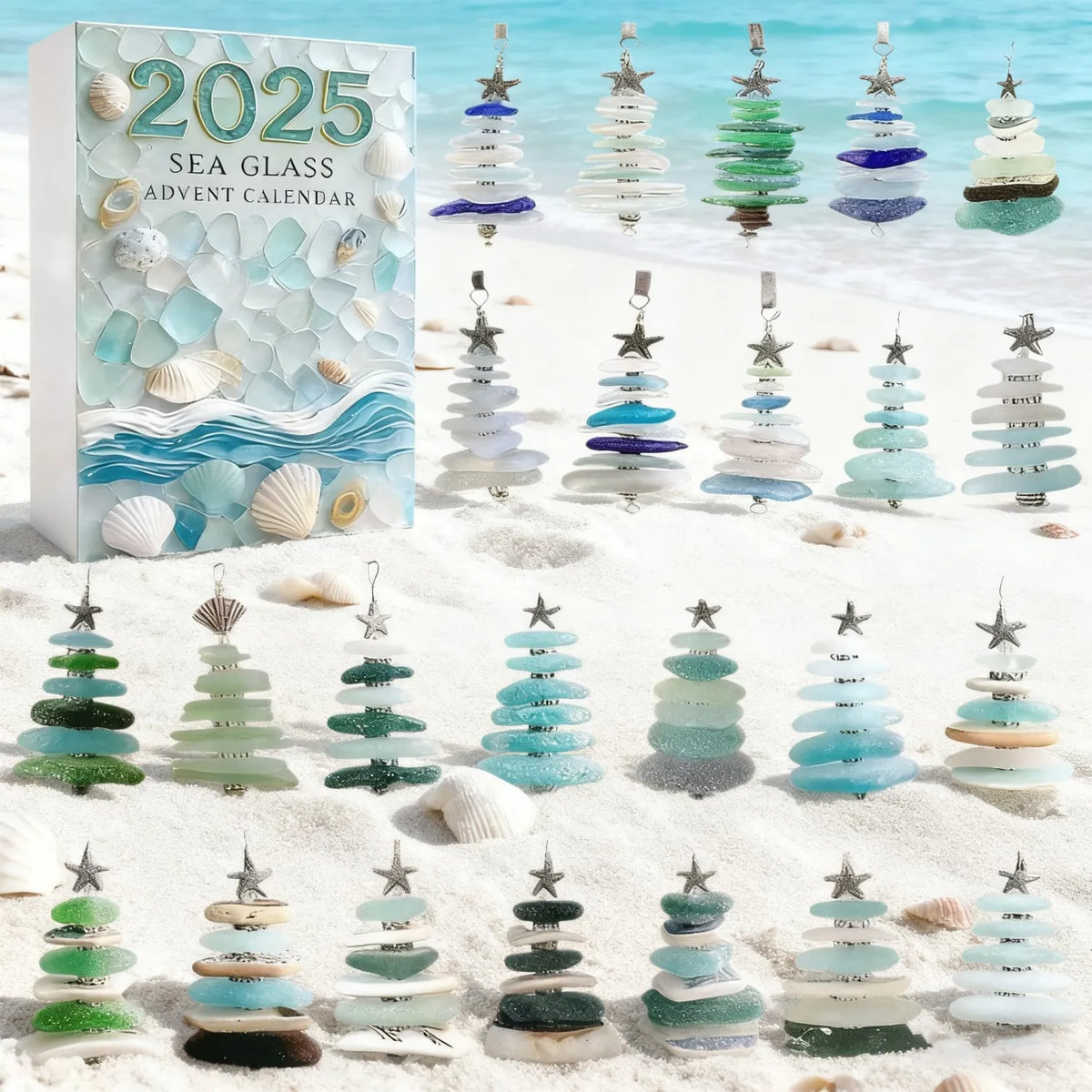 Sea Glass Christmas Tree Advent Calendar
