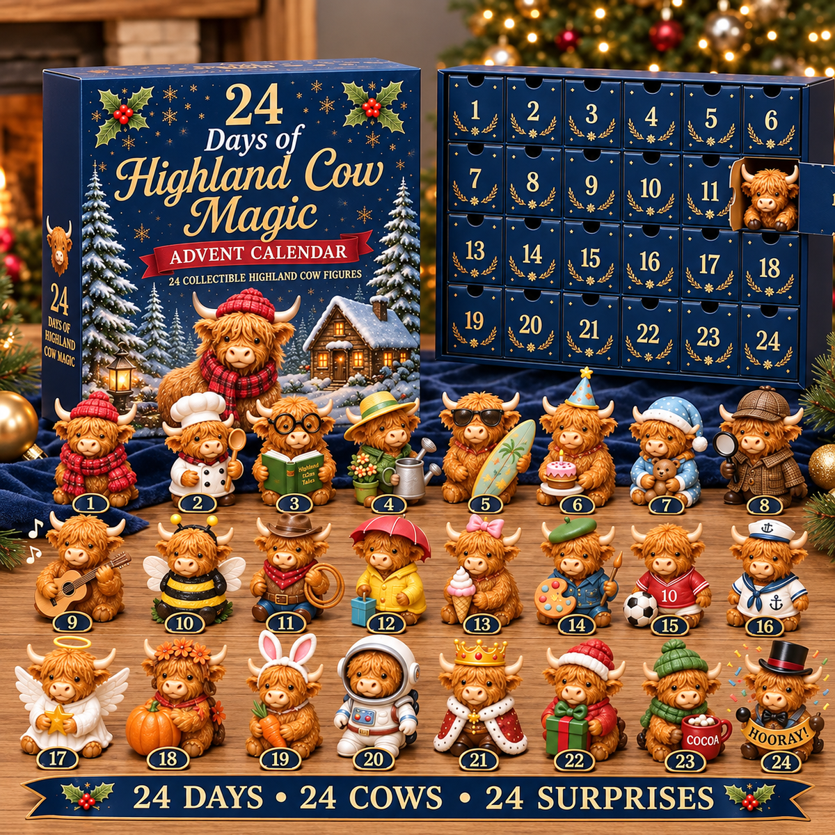 Highland Cow Advent Calendar