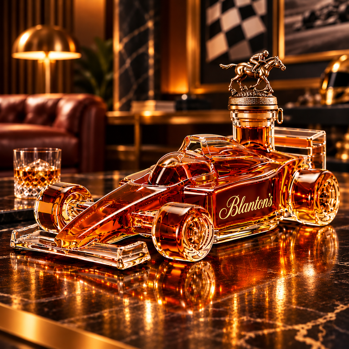 F1 Racing Car Whiskey Bottle