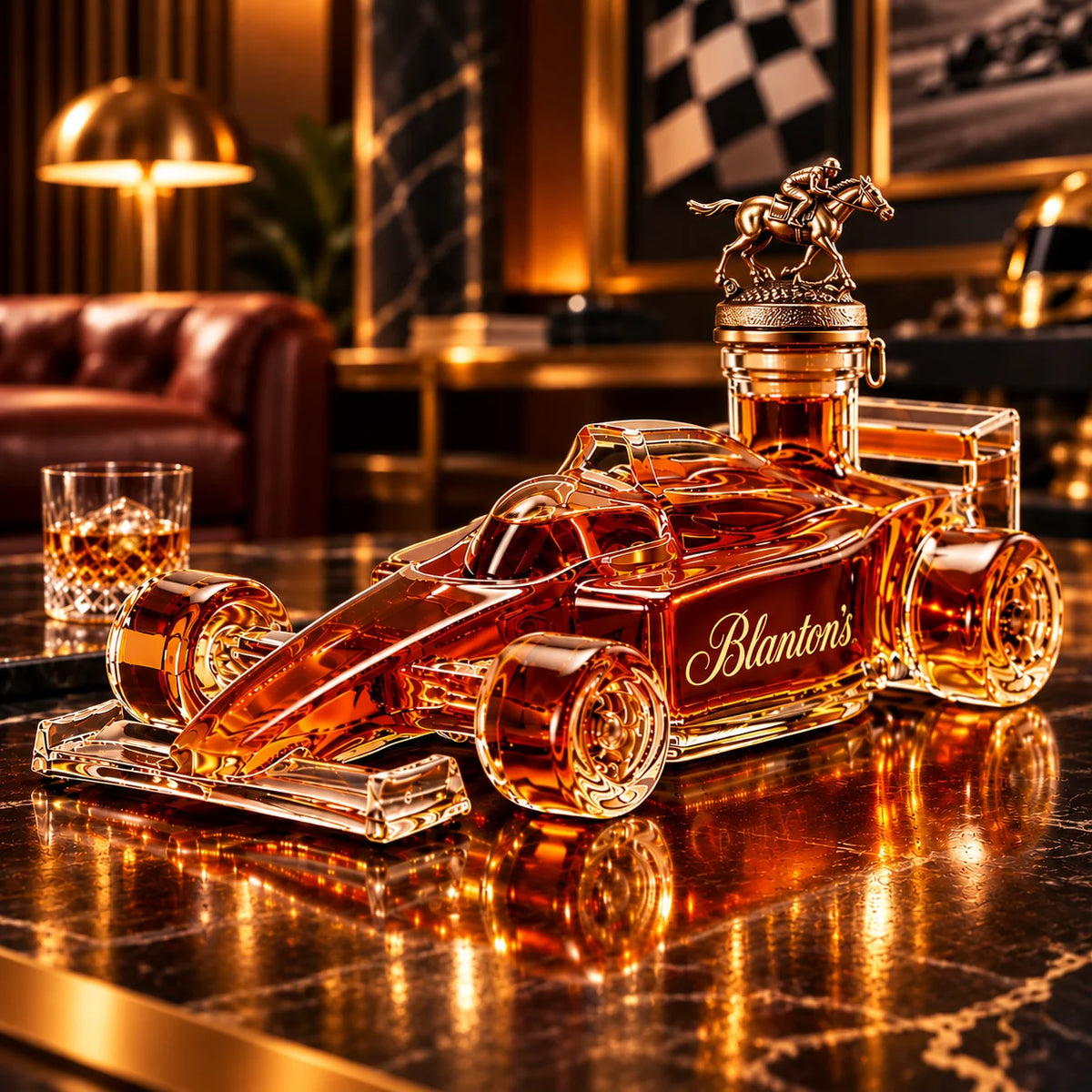 F1 Racing Car Whiskey Bottle