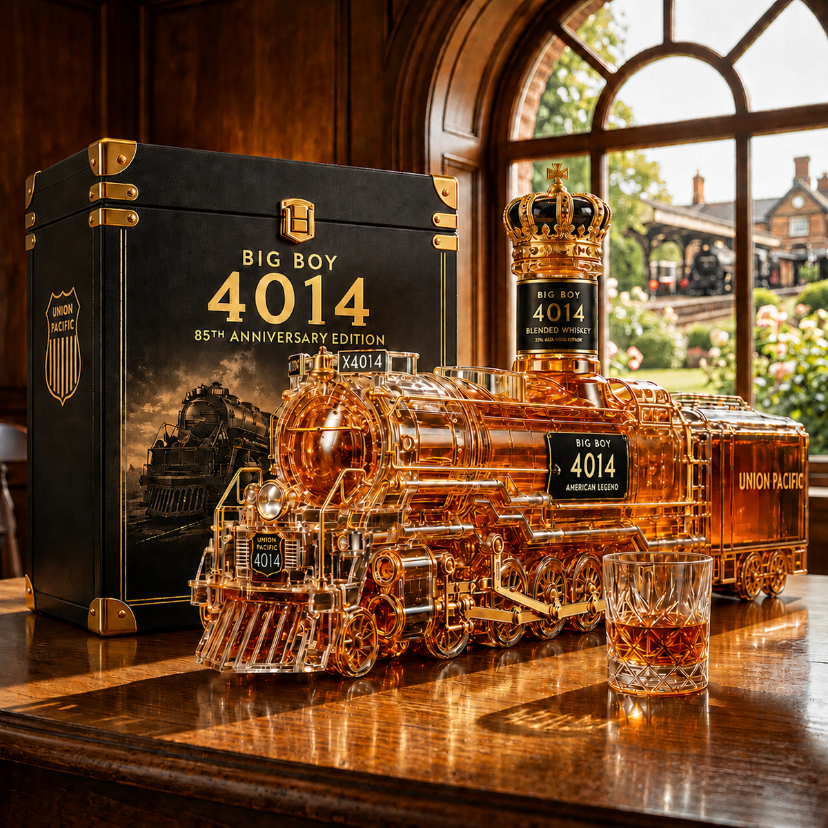 Big Boy 4014 85th Anniversary Whiskey Decanter