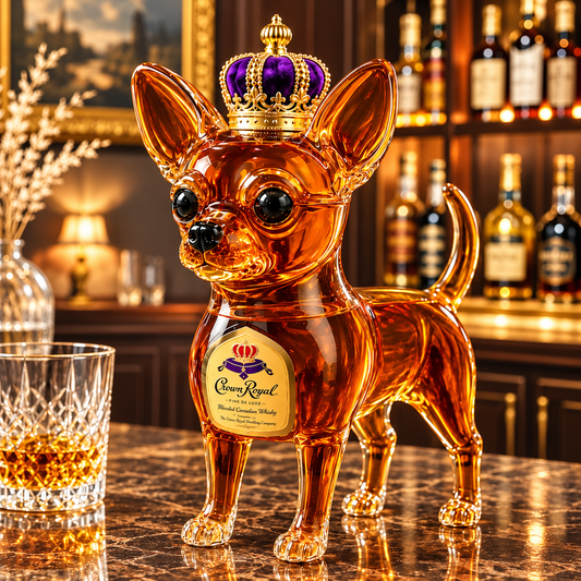 Chihuahua Whiskey Bottle