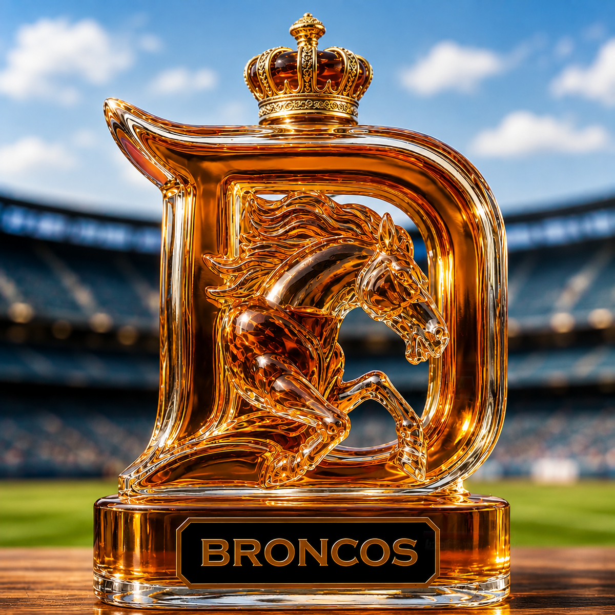 Denver Broncos Limited Edition Whiskey Bottle