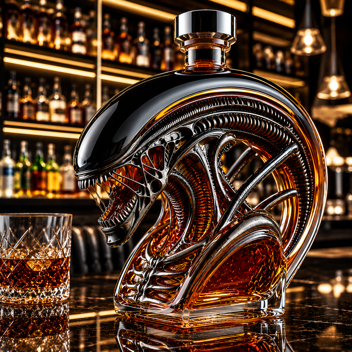 Xenomorph Whiskey Bottle