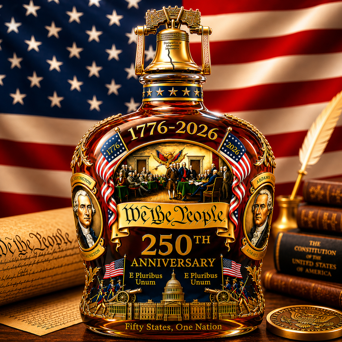 U.S. 250th Anniversary Commemorative Whiskey Decanter