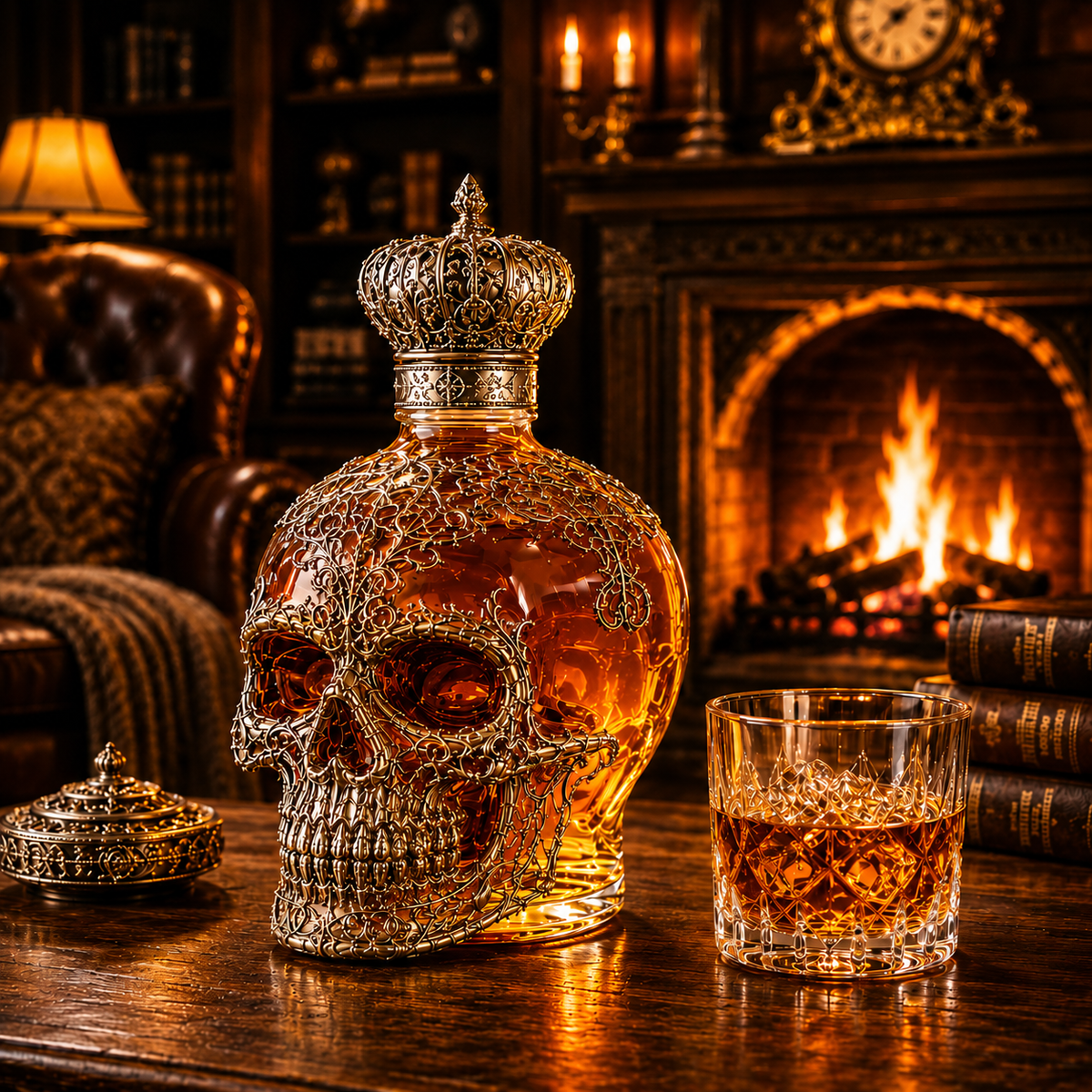 Royal Skull Whiskey Decanter