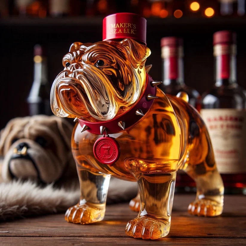Bulldog Whiskey Bottle