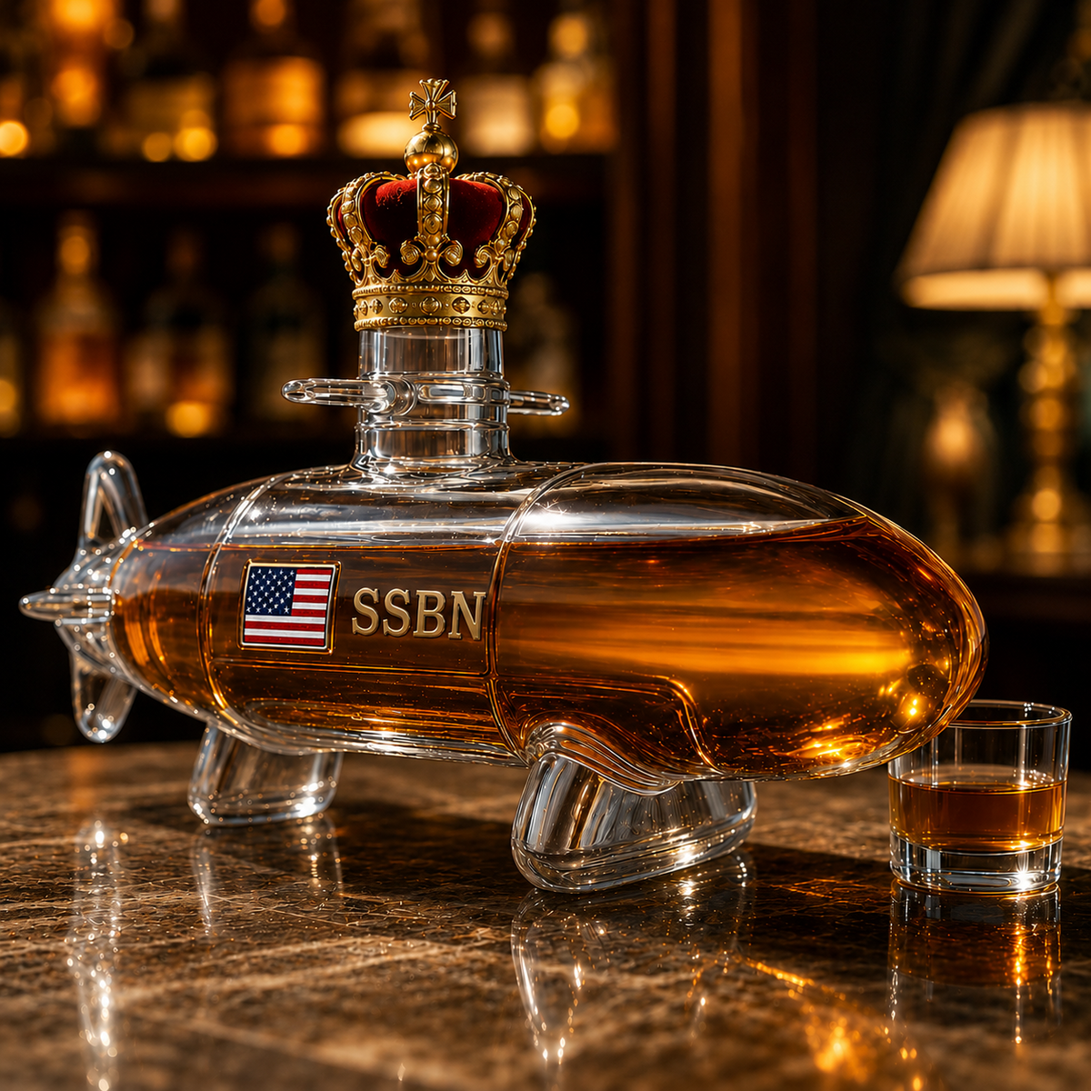 SSBN Whiskey Submarine Bottle
