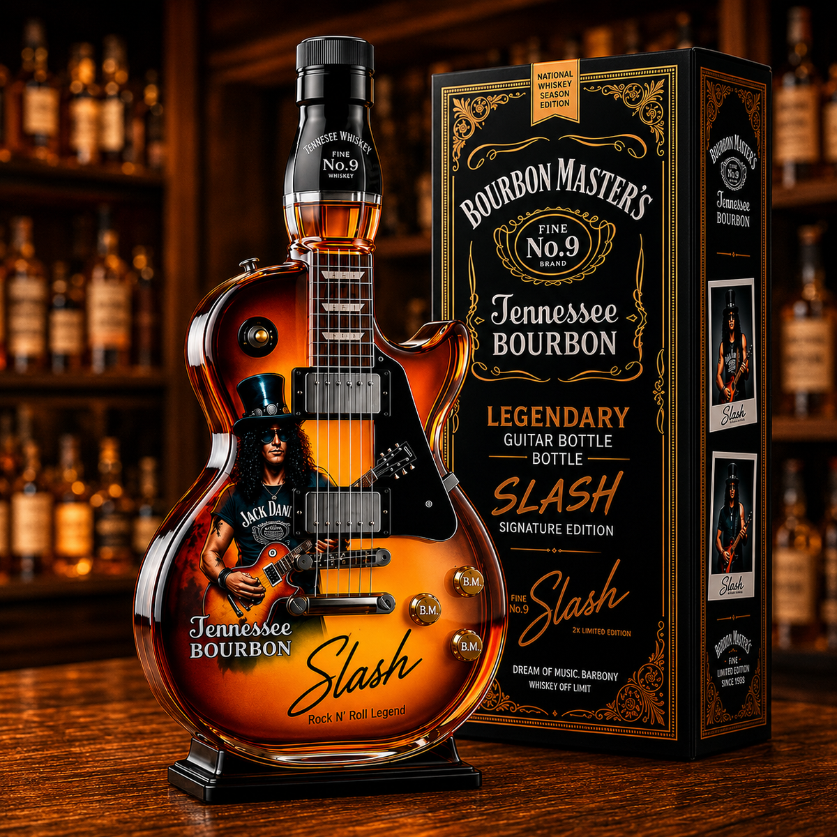 Slash Signature Collector’s Edition Whiskey Bottle