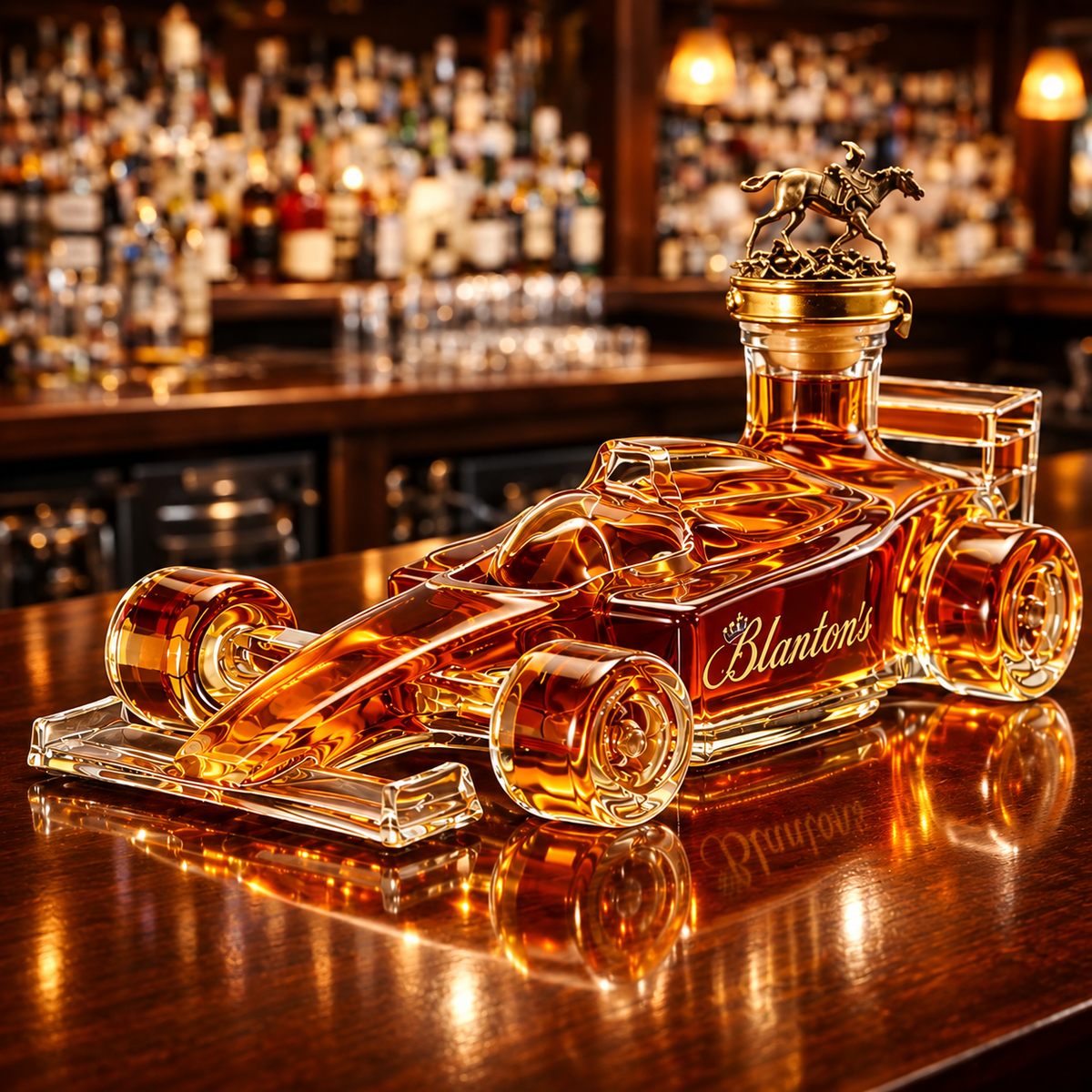 F1 Racing Car Whiskey Bottle