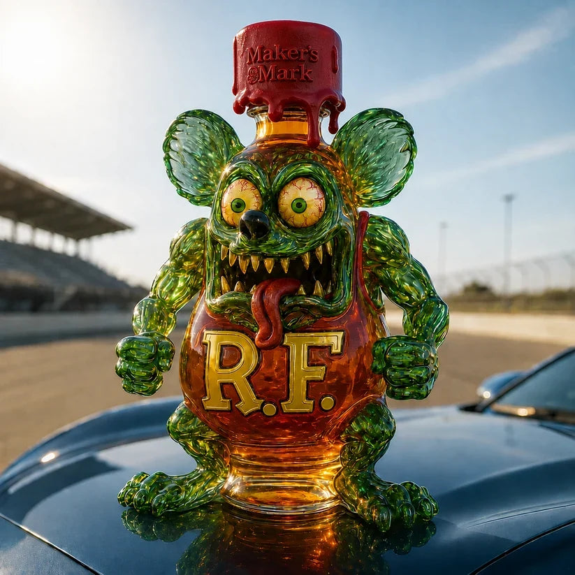 Rat Fink Whisky Bottle