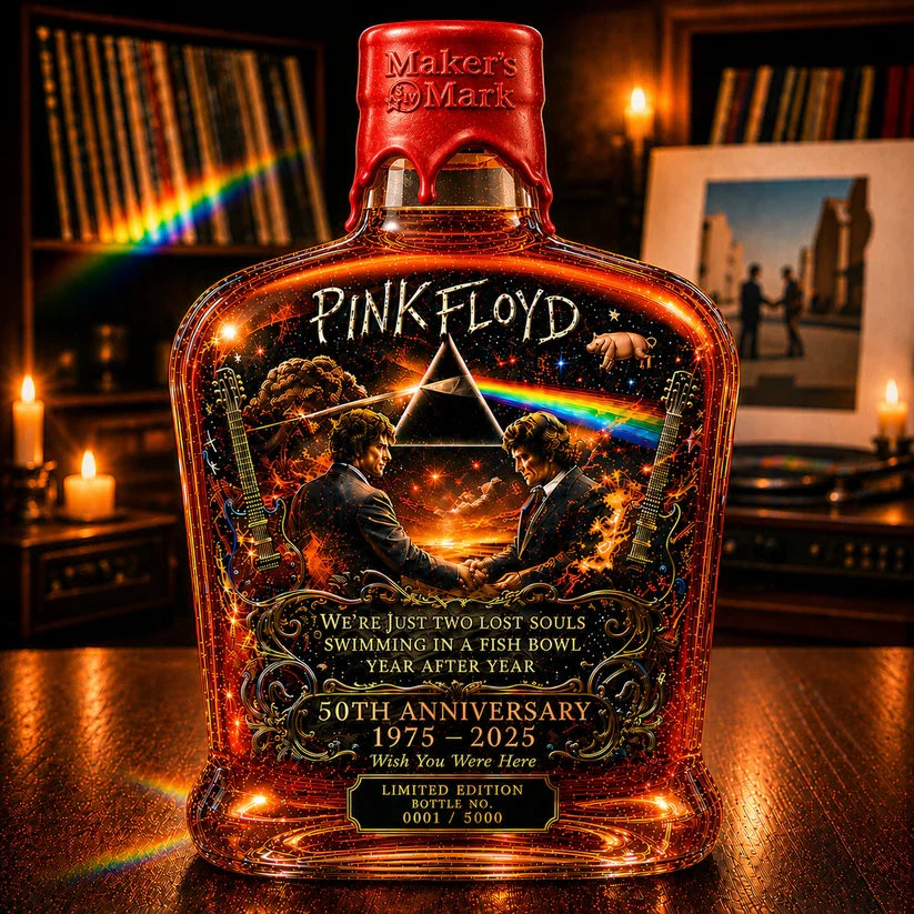 Pink Floyd – “Wish You Were Here” 50th Anniversary Collector’s Whiskey Bottle