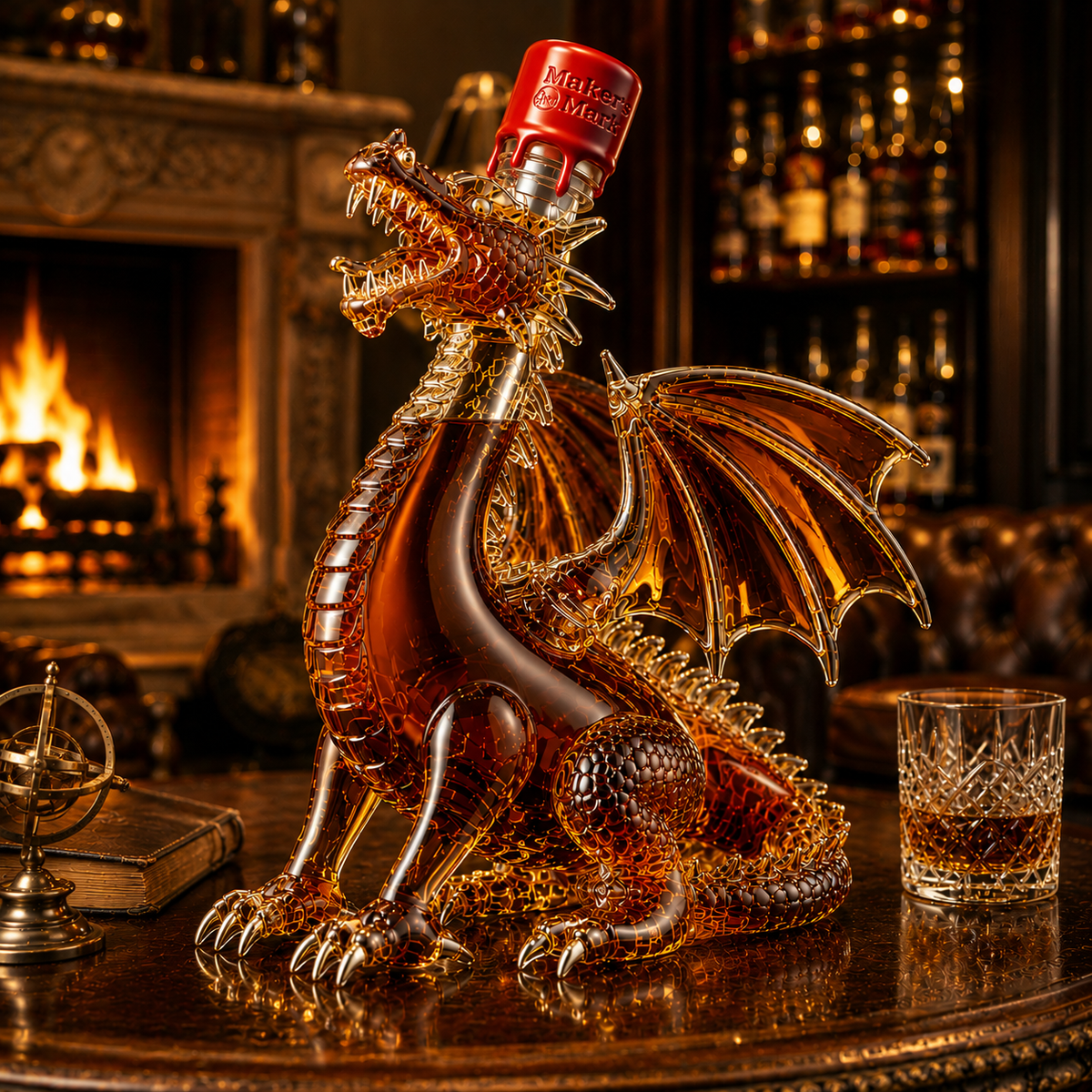 Dragon Whiskey Bottle