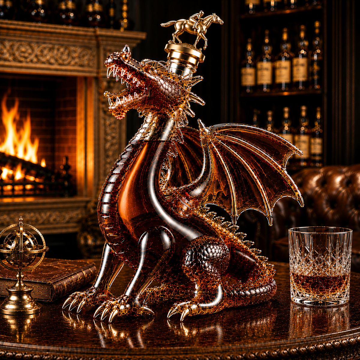 Dragon Whiskey Bottle