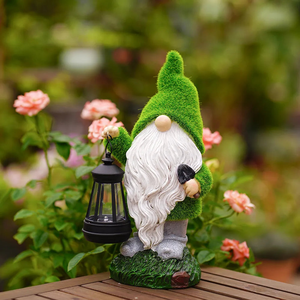Solar Garden Outdoor Dwarf Statue