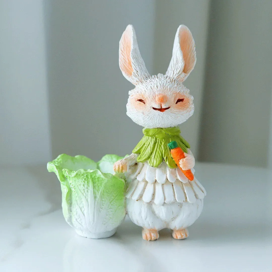 Easter Resin Garden Rabbit Patio Decoration