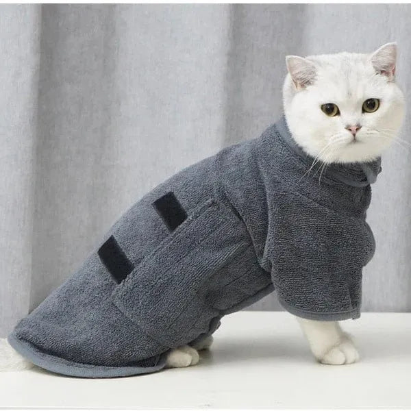 Super absorbent pet bathrobe